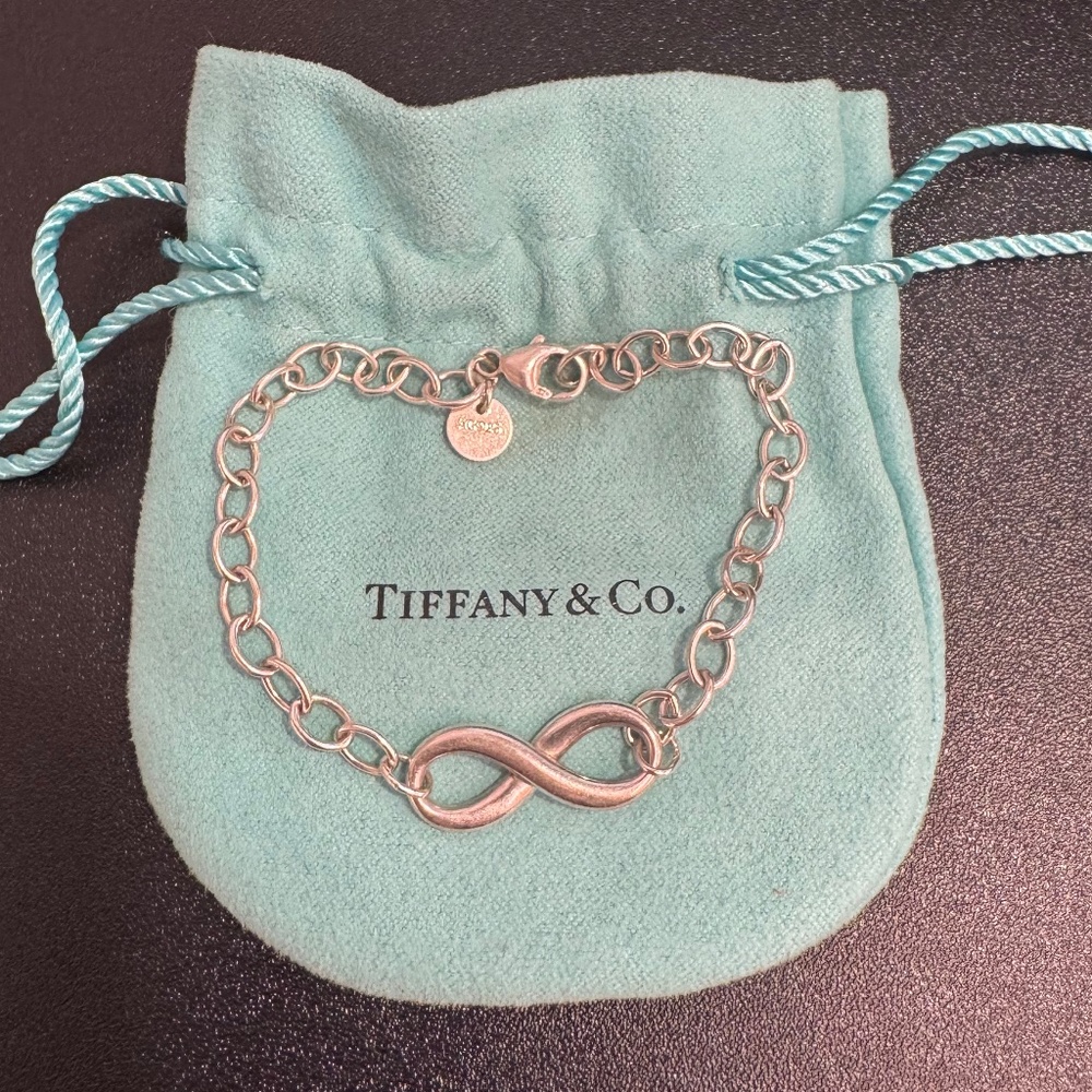 Tiffany & Co. 925 Sterling Silver Infinity Bracelet